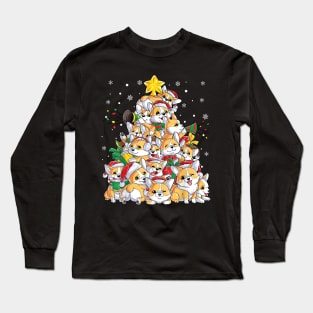 Funny Merry Dogmas Christmas Dog Tree Long Sleeve T-Shirt